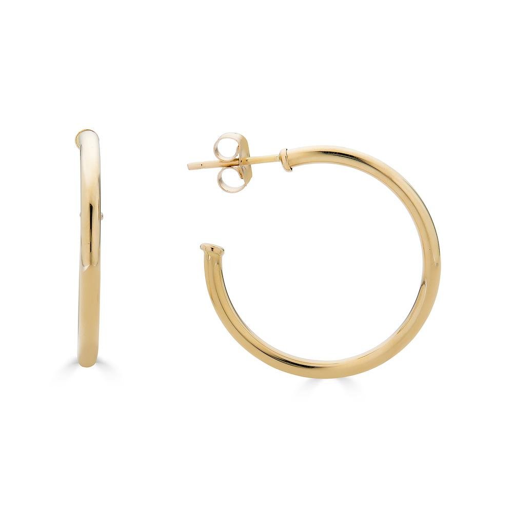 20mm gold hoop earrings - Alexis Jae Jewelry