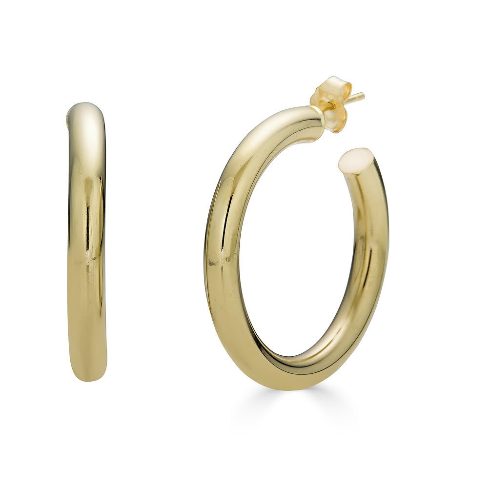 30MM Gold Hoop Earrings - Alexis Jae Jewelry