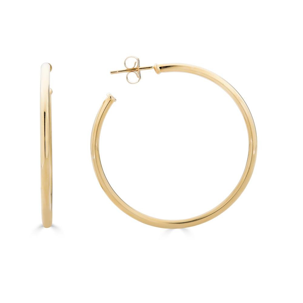 Thin Gold Hoops - Alexis Jae Jewelry