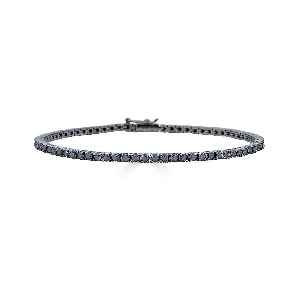 Black Diamond Tennis Bracelet - Alexis Jae Jewelry