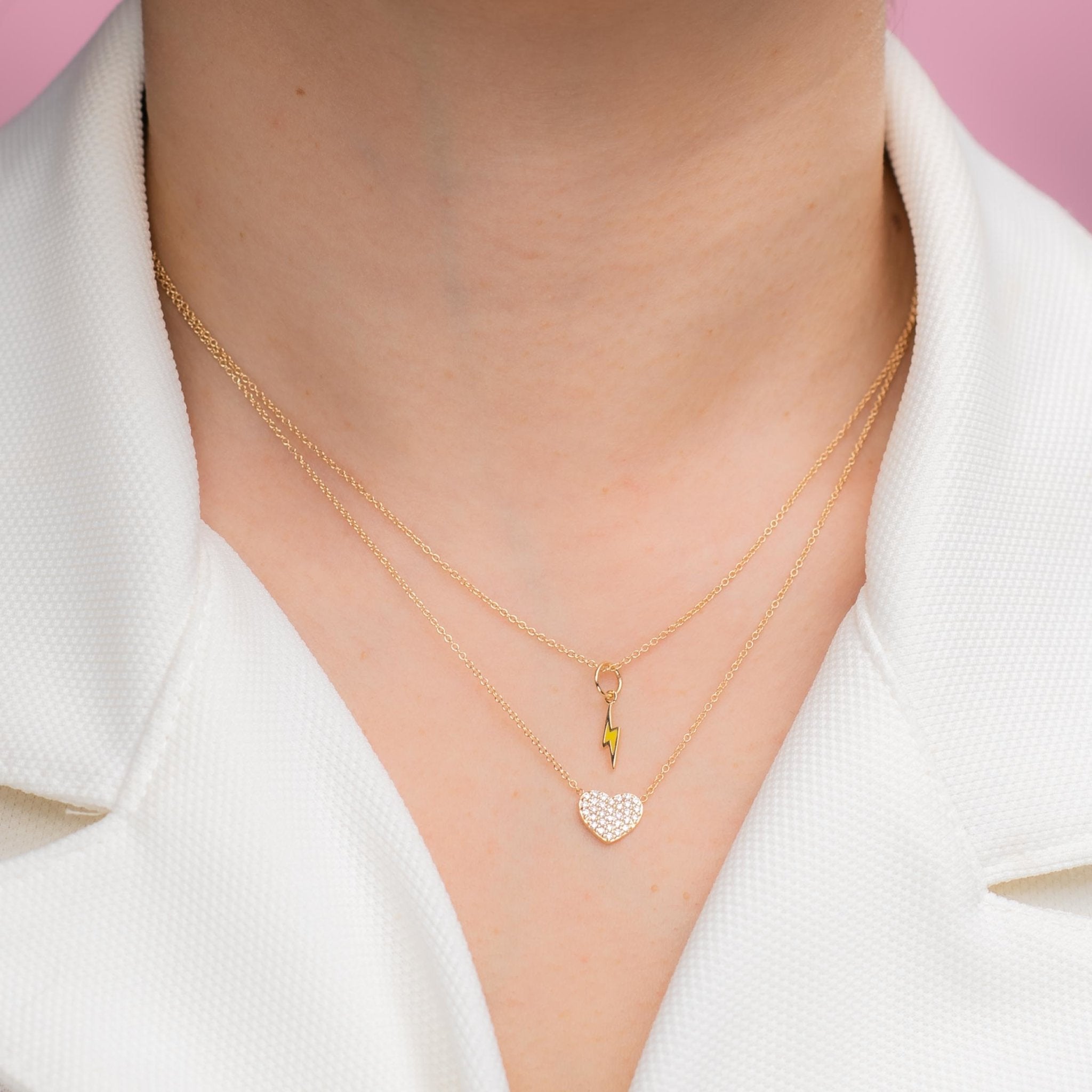 14k Diamond Heart Pendant - Alexis Jae Jewelry