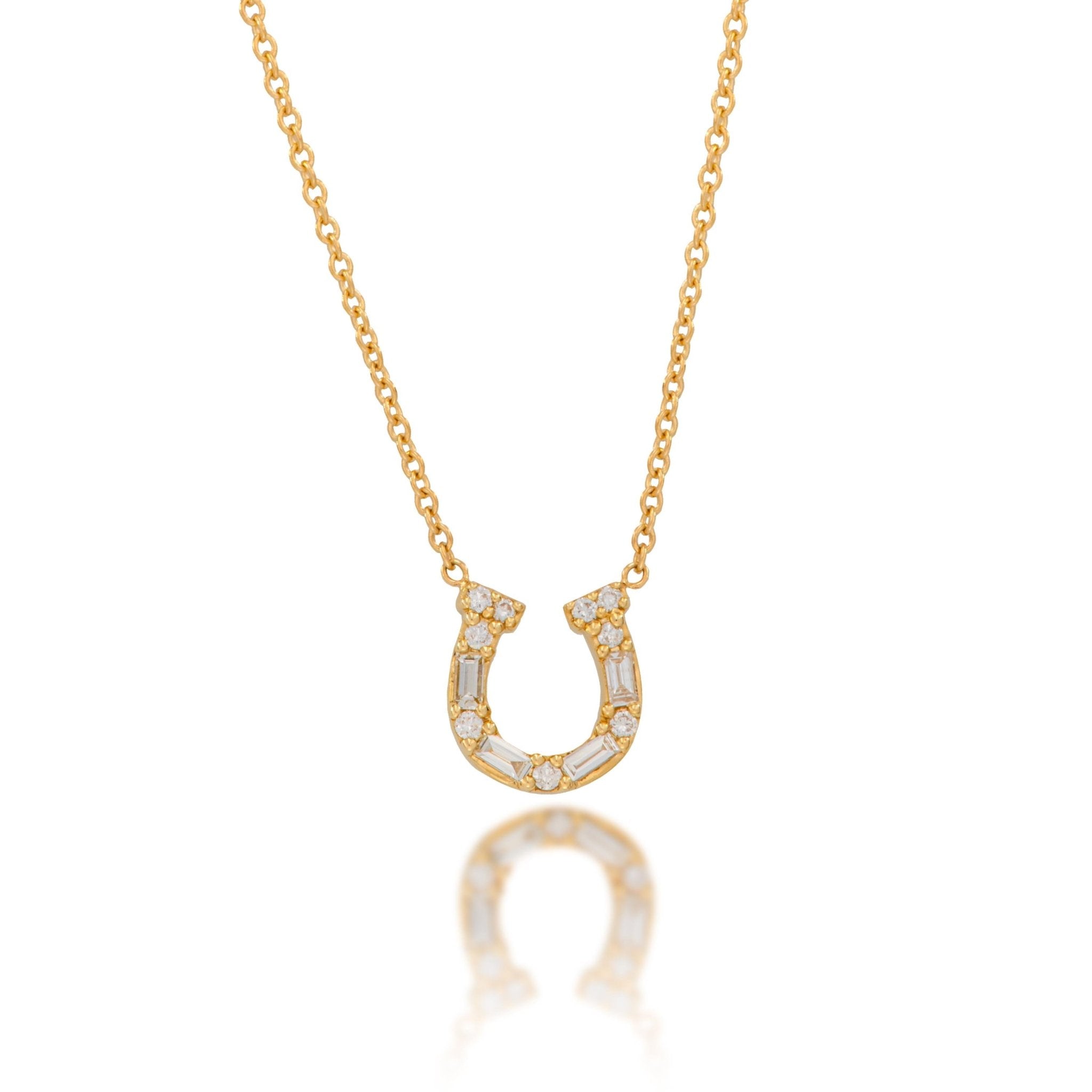 Diamond Horseshoe Necklace - Alexis Jae Jewelry