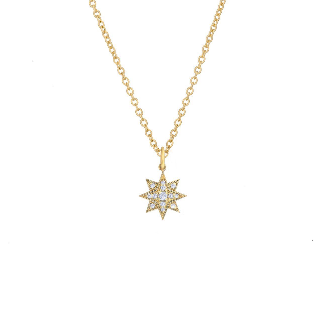 Diamond Starburst Necklace - Alexis Jae Jewelry