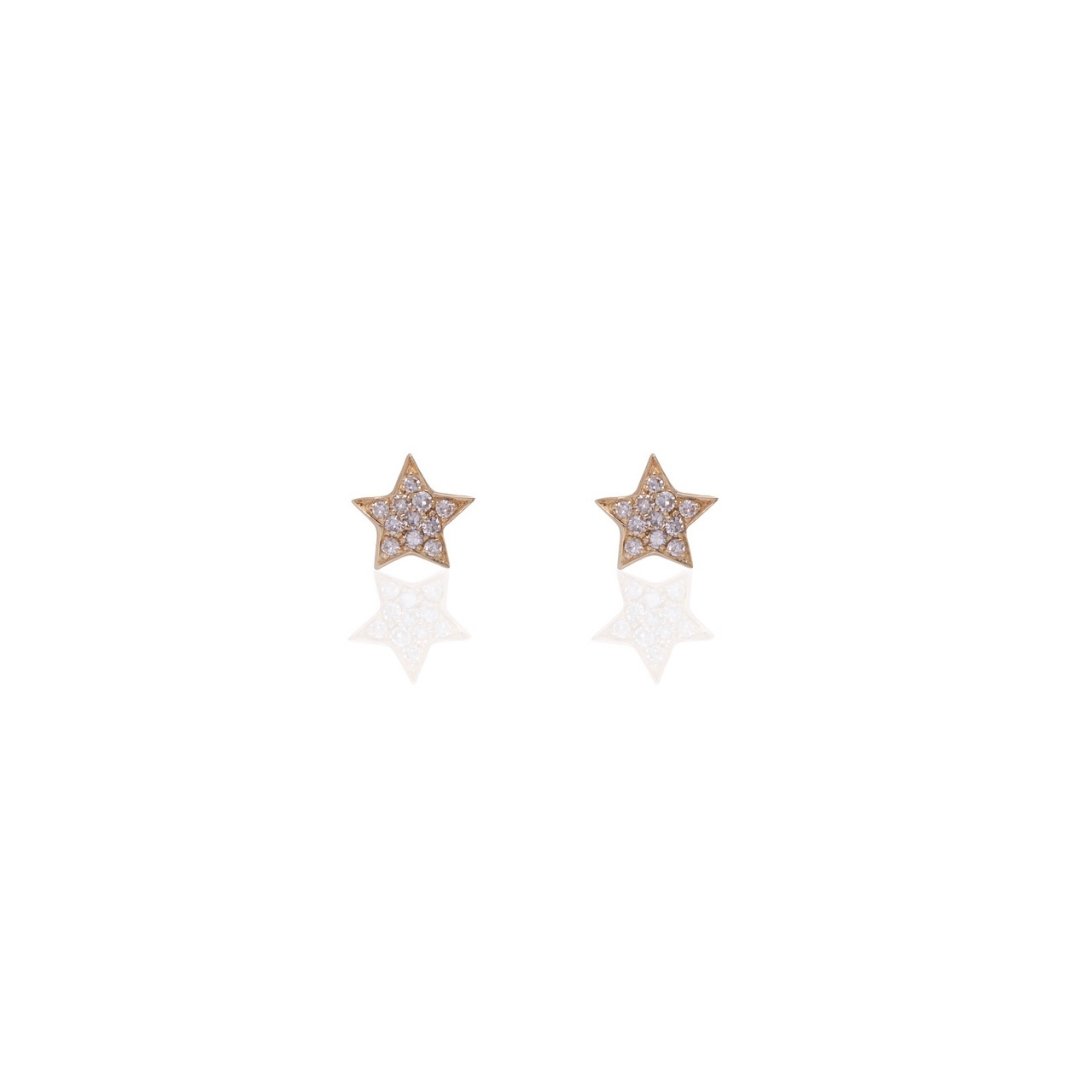 Diamond Star Earring Studs - Alexis Jae Jewelry
