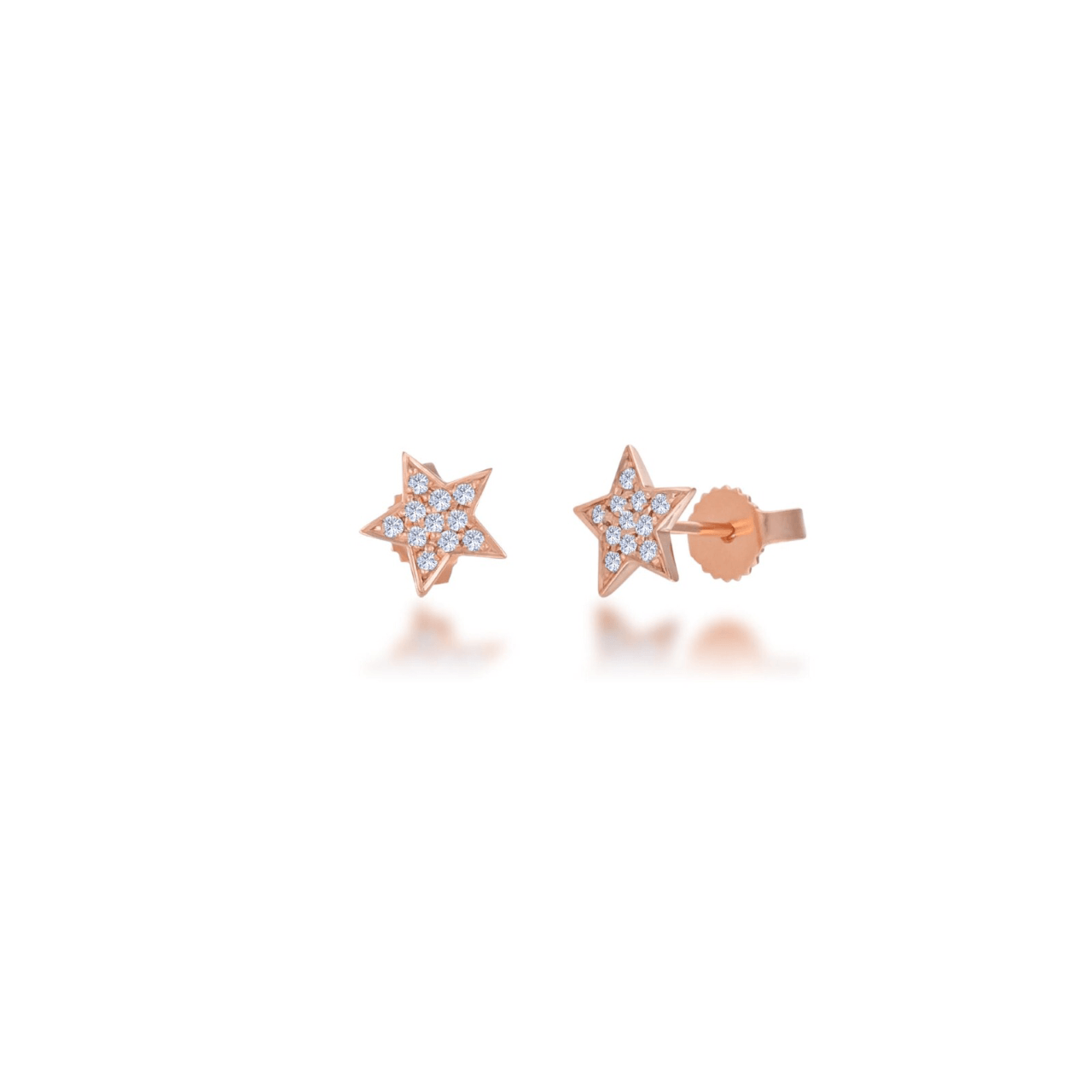 Rose Gold Star Earrings - Alexis Jae Jewelry