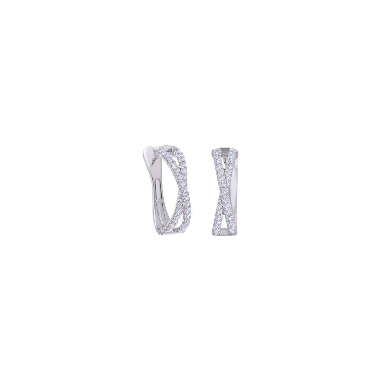 Diamond X Huggies - Alexis Jae Jewelry