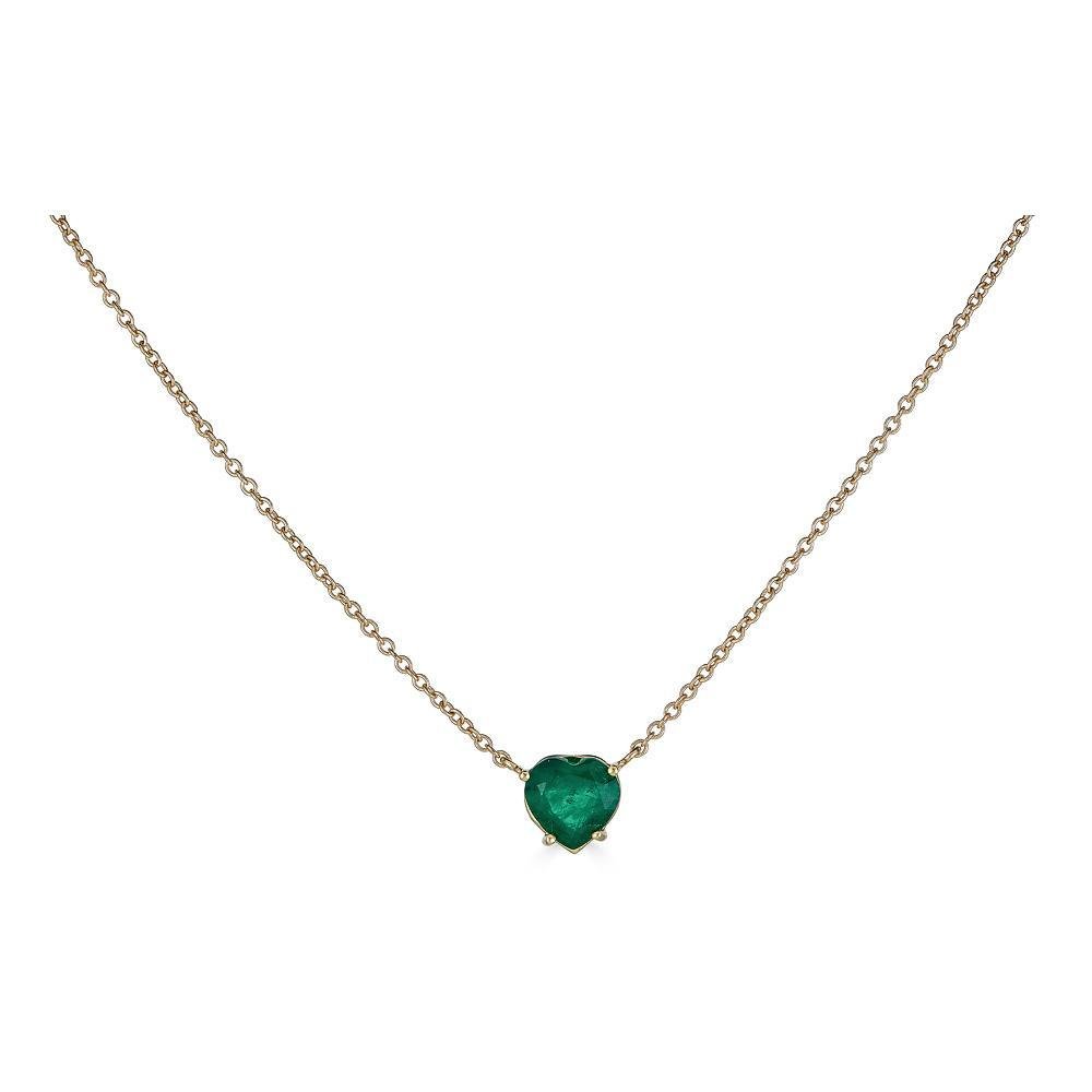 Emerald Heart Necklace - Alexis Jae Jewelry