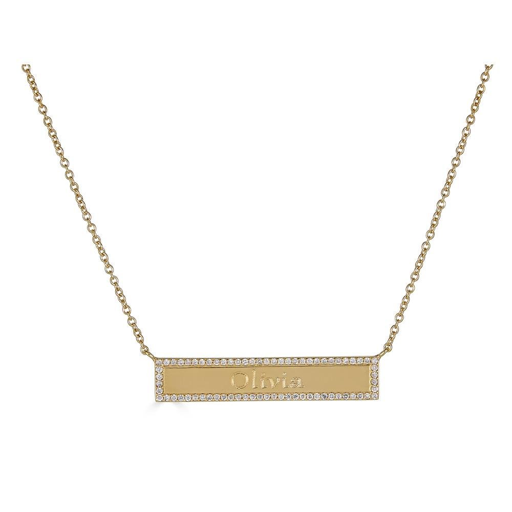 Diamond Name Necklace - Alexis Jae Jewelry