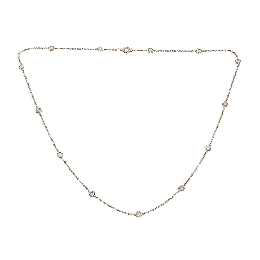 Diamond by the yard necklace gold - Alexis Jae Jewelry