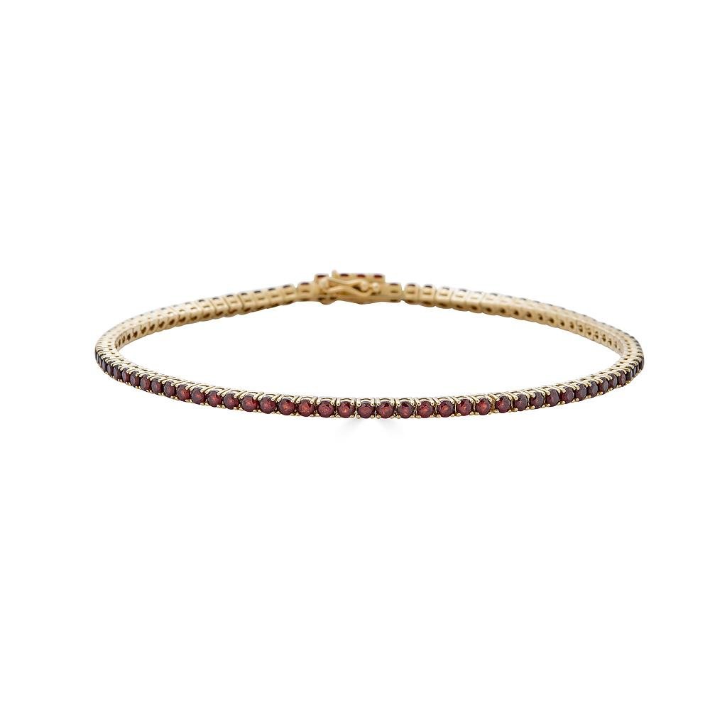 Garnet Tennis Bracelet - Alexis Jae Jewelry