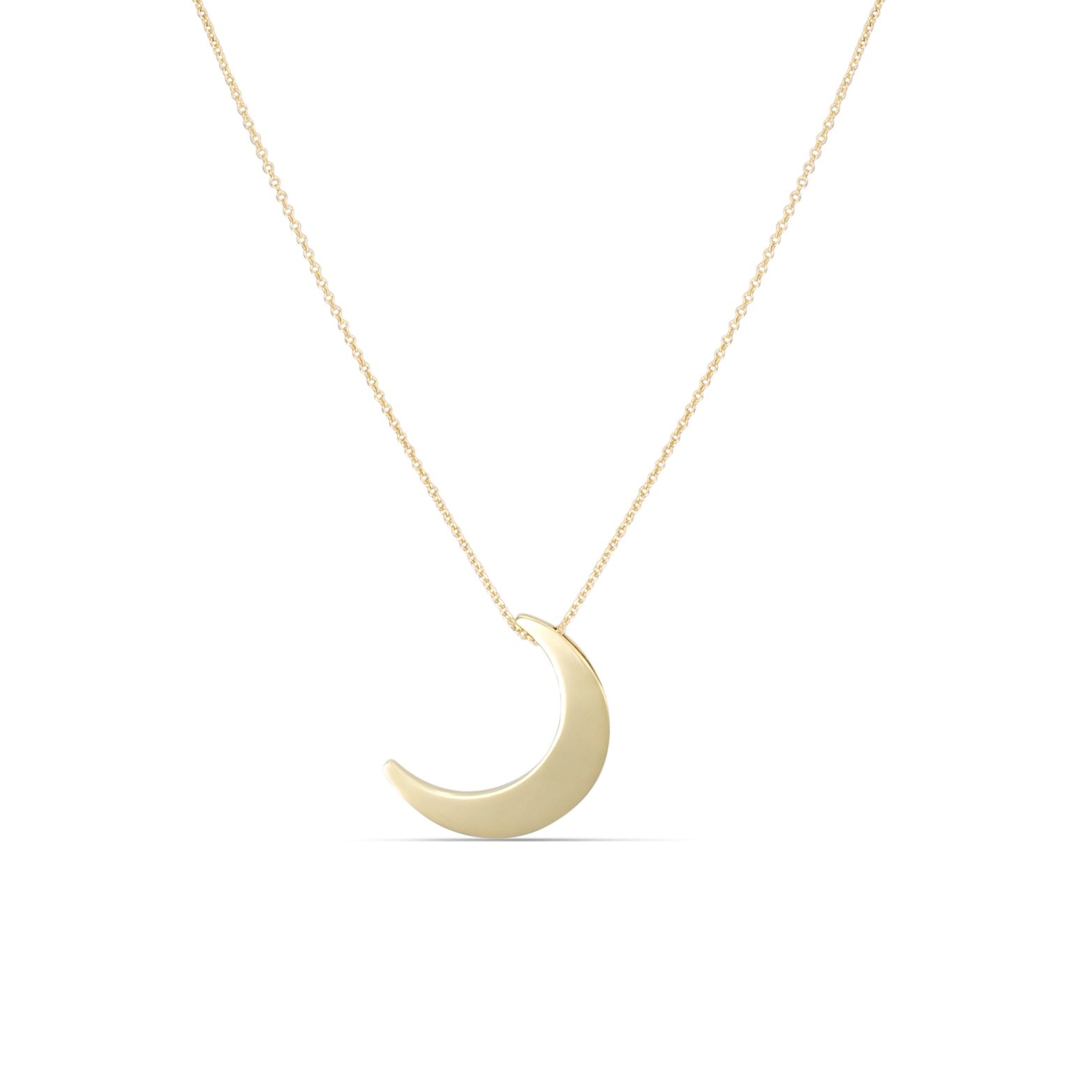 14K Gold Moon Necklace - Alexis Jae Jewelry