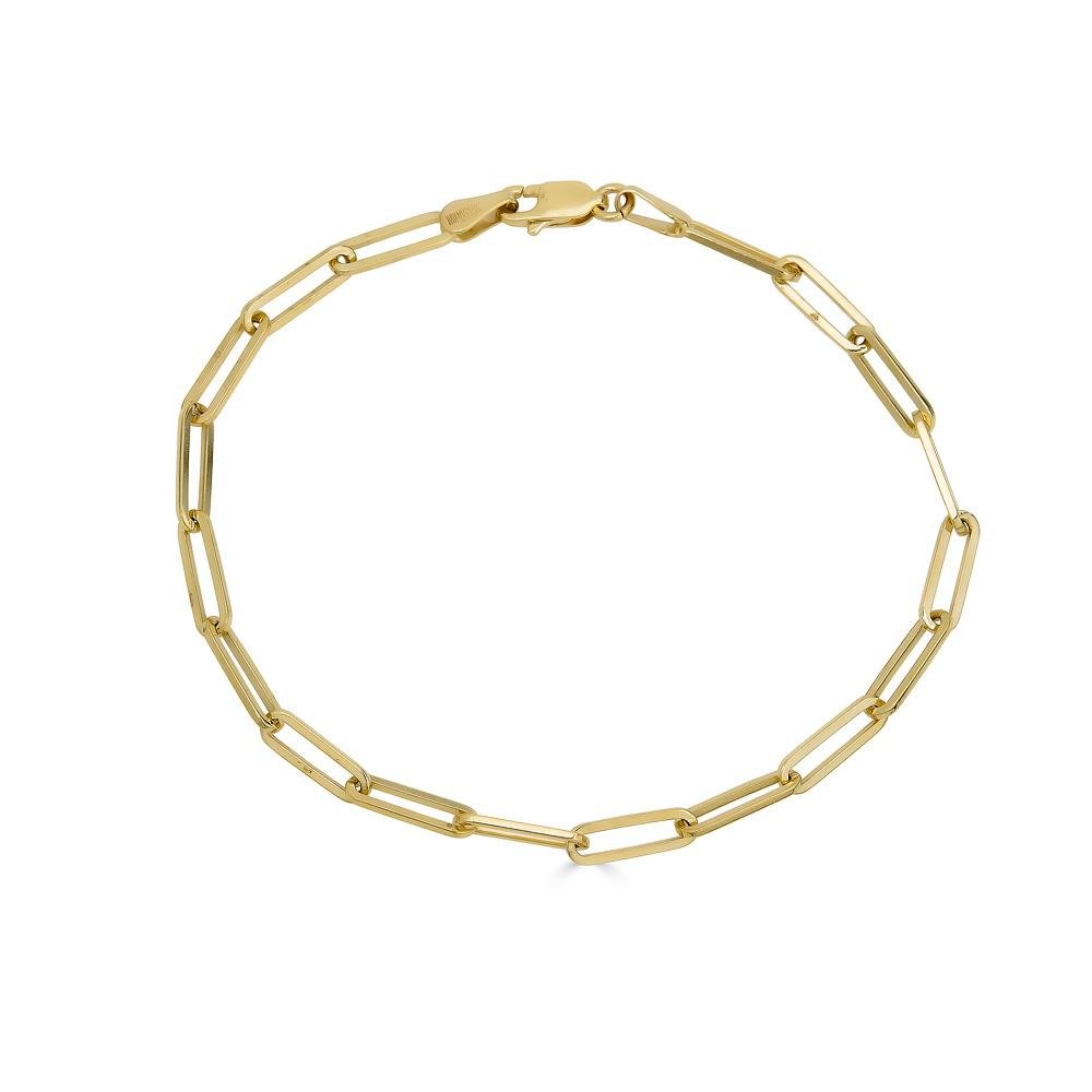 Paperclip Bracelet Gold - Alexis Jae Jewelry