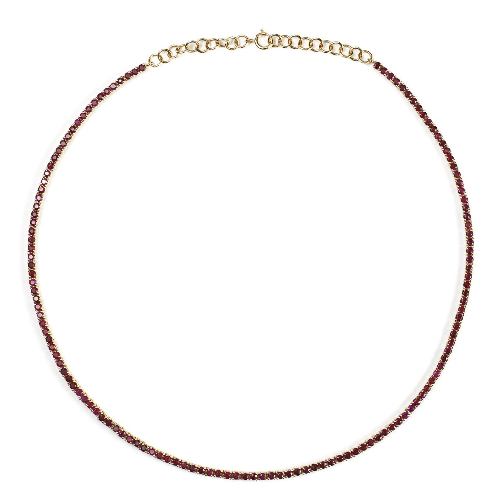 Ruby Tennis Necklace - Alexis Jae Jewelry