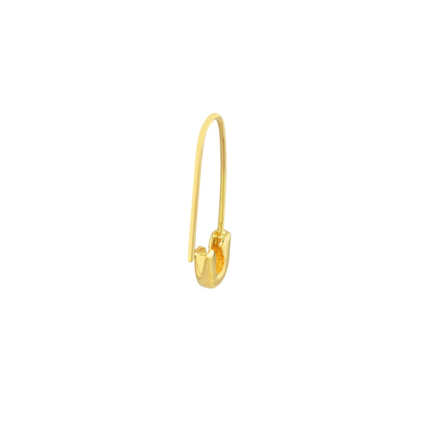 14k Gold Safety Pin Earrings - Alexis Jae Jewelry