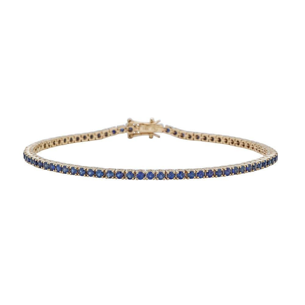 Blue Sapphire Tennis Bracelet - Alexis Jae Jewelry