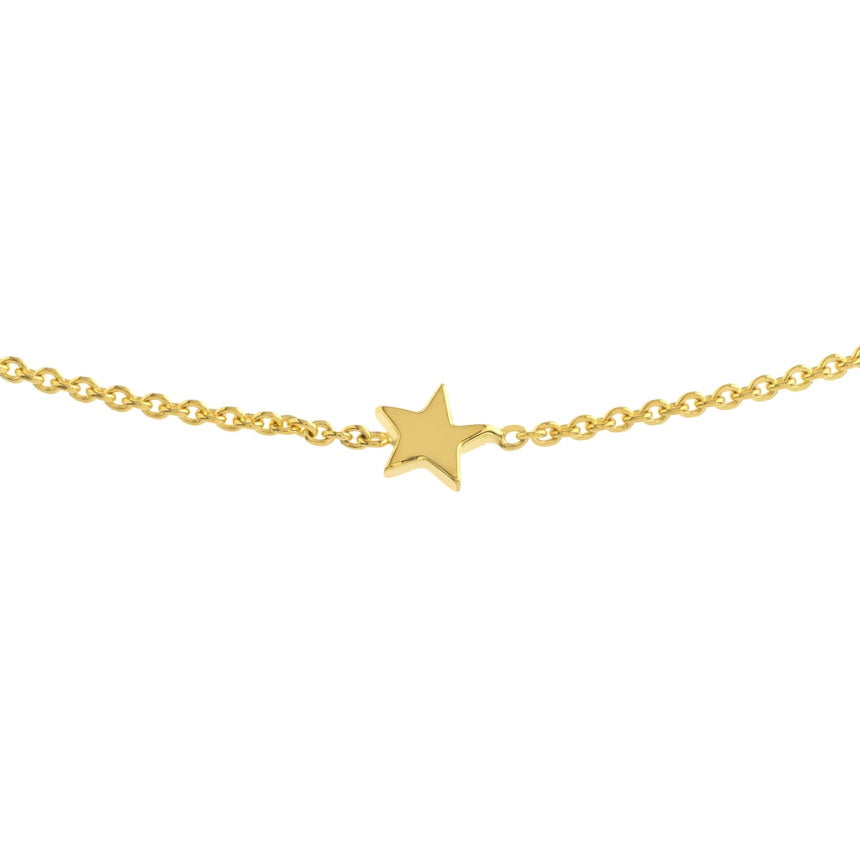 14k Gold Star Bracelet - Alexis Jae Jewelry