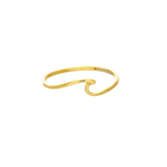 14K Gold Wave Ring - Alexis Jae