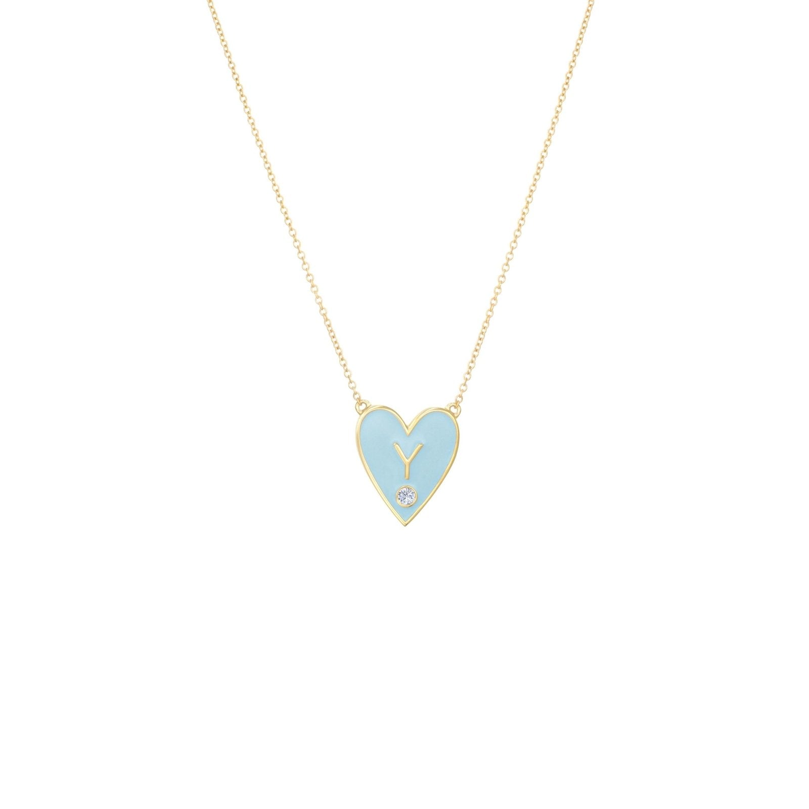 Blue Heart Necklace - Alexis Jae Jewelry