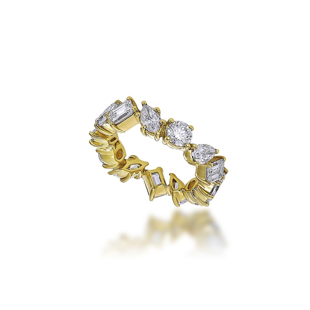 Multi Shape Diamond Wedding Band - Alexis Jae Jewelry