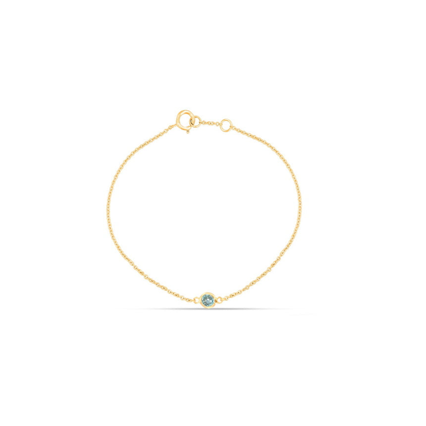 Aquamarine Ankle Bracelet - Alexis Jae Jewelry