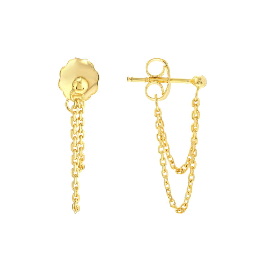 Ball and Chain Earrings - Alexis Jae Jewelry