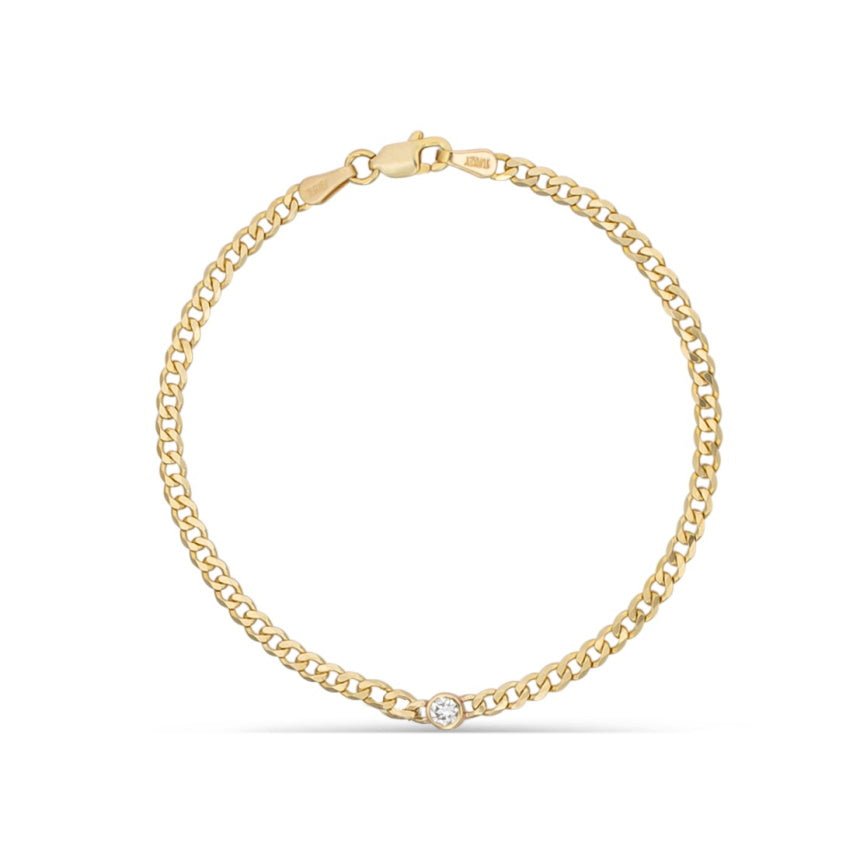 Diamond Curb Link Bracelet - Alexis Jae