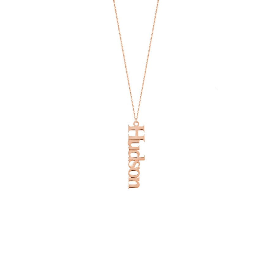Gold Nameplate Necklace - Alexis Jae Jewelry