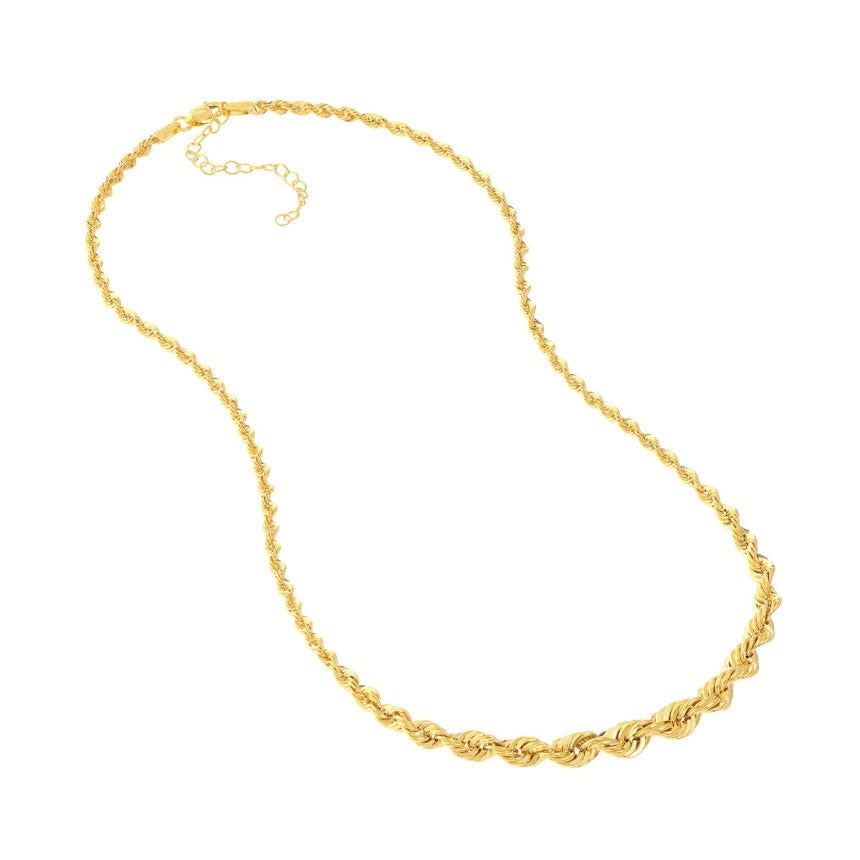 Graduated Rope Chain Necklace - Alexis Jae Jewelry