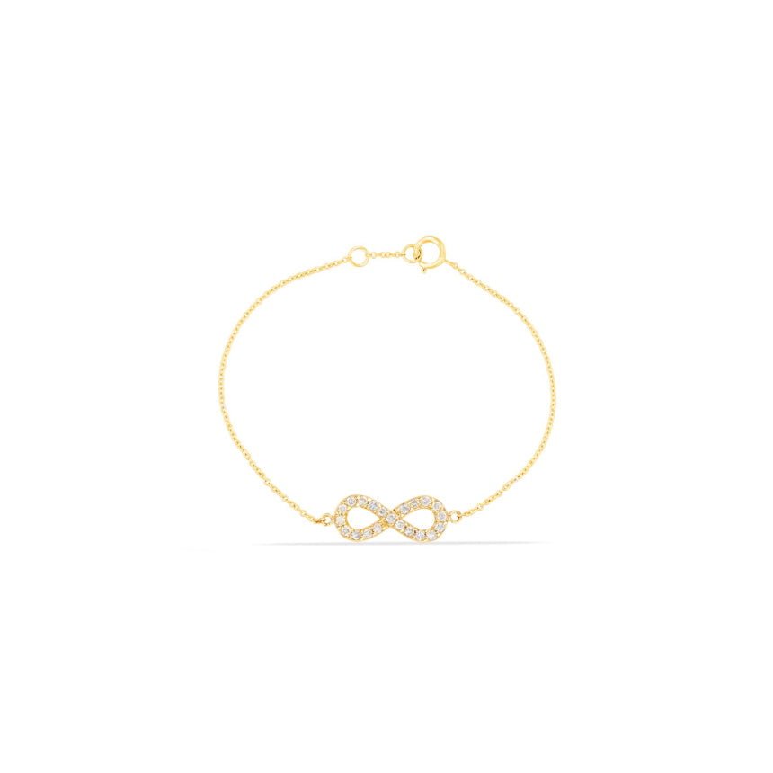 Infinity Bracelet With Diamonds - Alexis Jae Jewelry