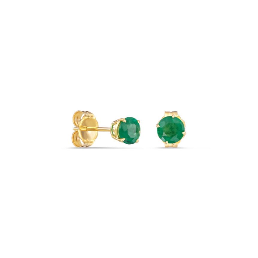 Large Emerald Stud Earrings - Alexis Jae