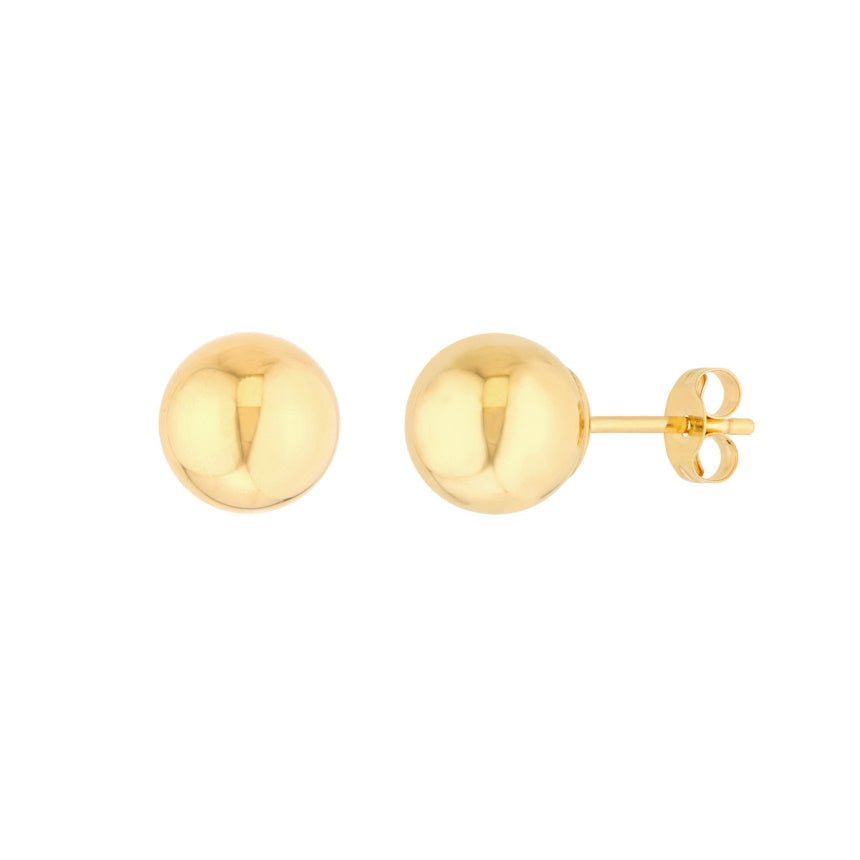 Large Gold Ball Earrings - Alexis Jae Jewelry
