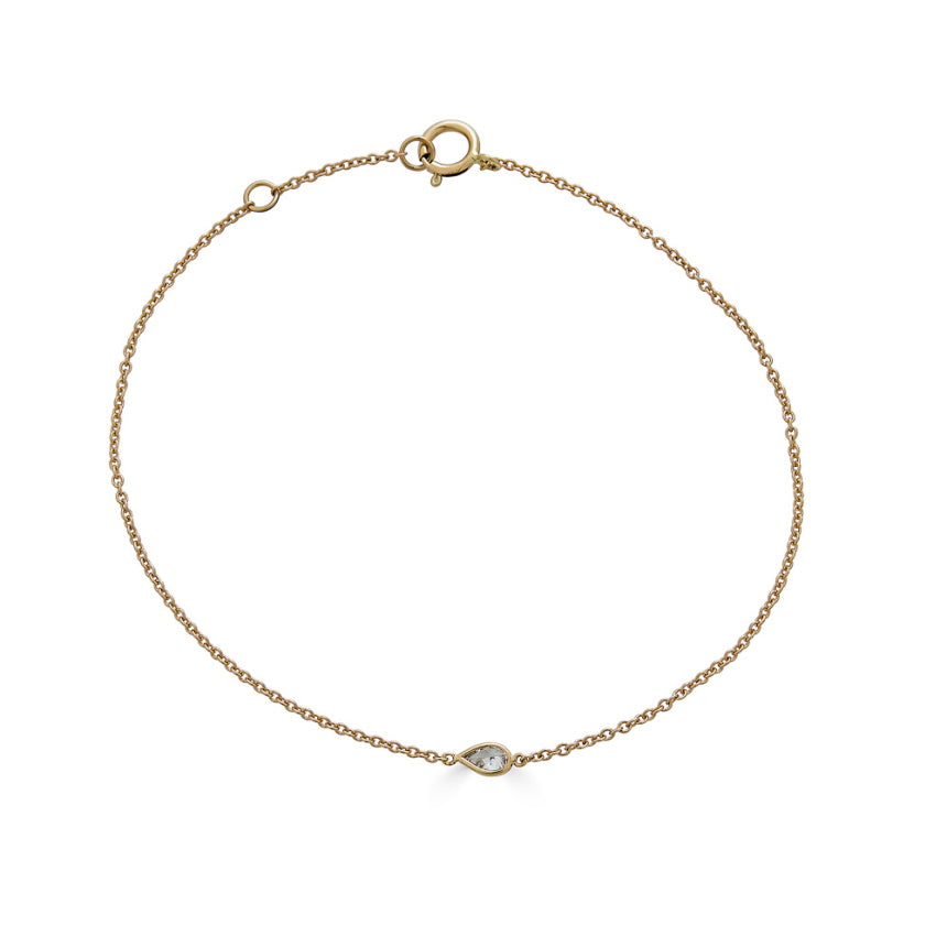 Pear Shaped Diamond Bracelet - Alexis Jae Jewelry