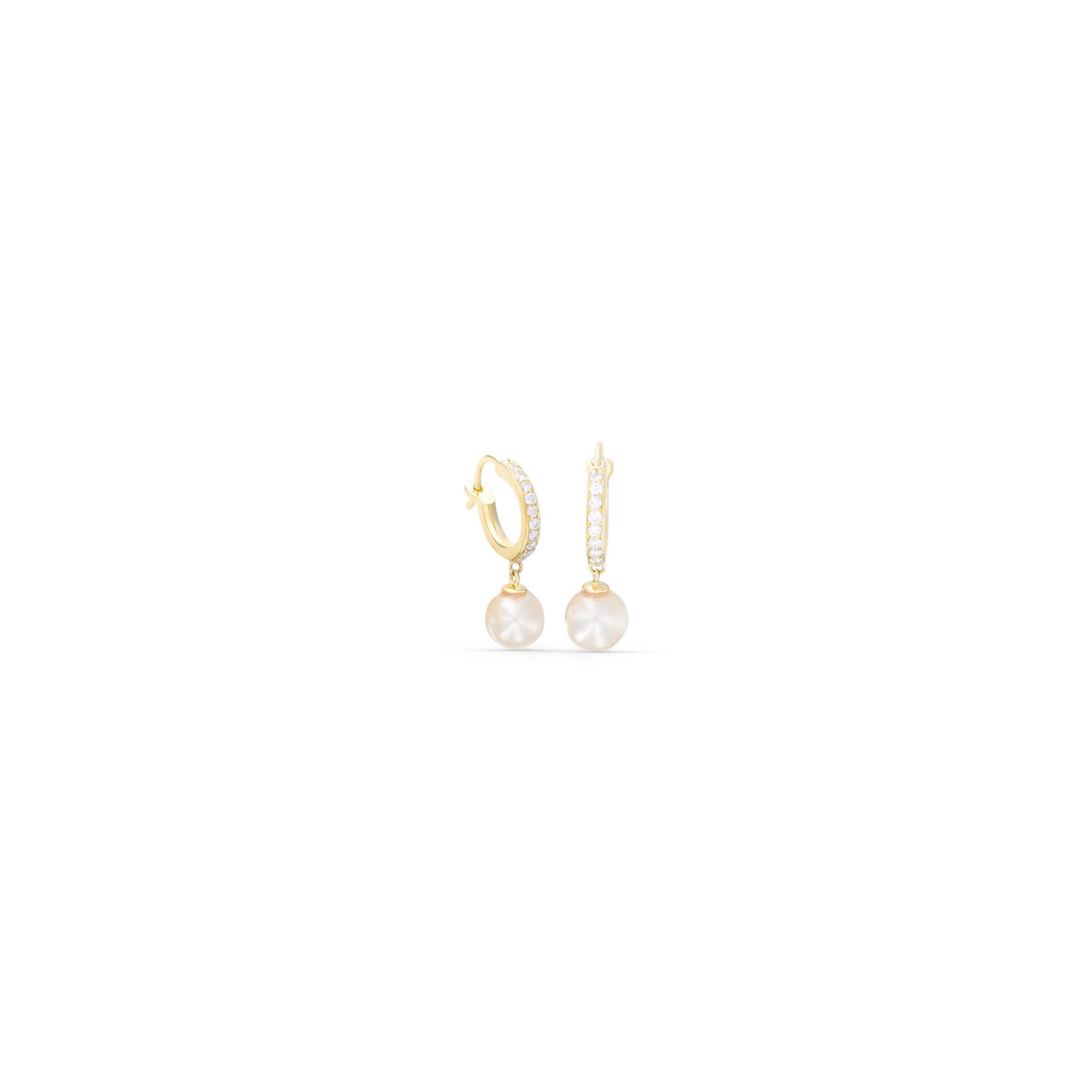 Pearl Huggie Earrings - Alexis Jae