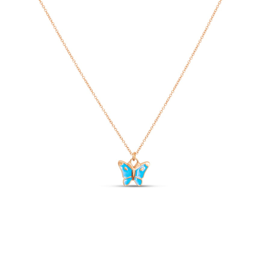 Rose Gold Butterfly Necklace - Alexis Jae Jewelry