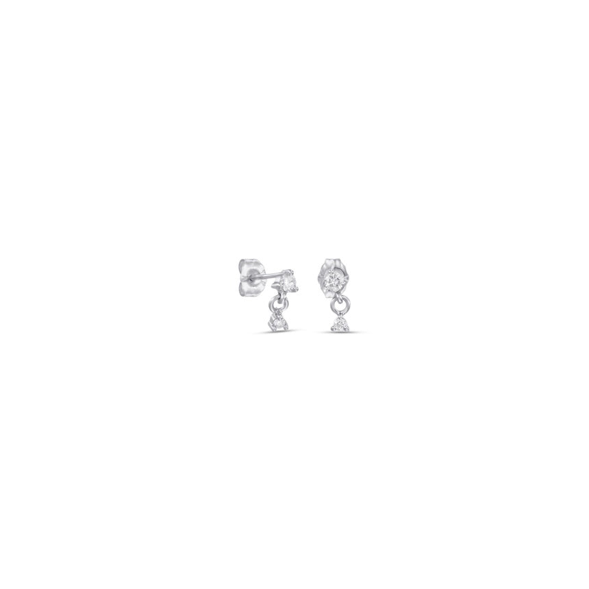 Small Dangle Diamond Earrings - Alexis Jae Jewelry