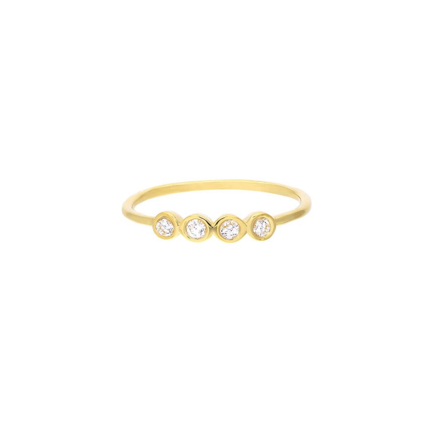 Small Diamond Ring Band - Alexis Jae Jewelry