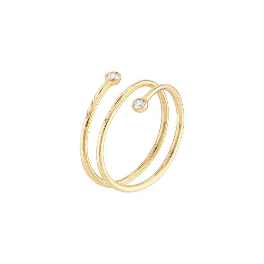 Spiral Diamond Ring - Alexis Jae Jewelry