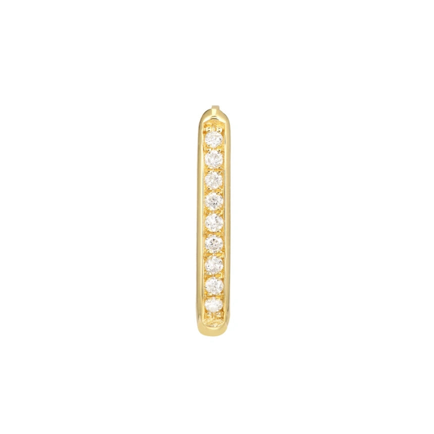 Tiny Diamond Hoop Earrings - Alexis Jae Jewelry