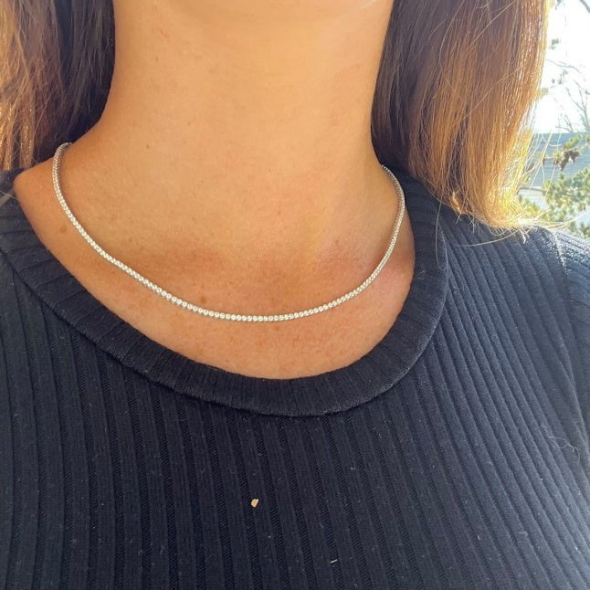 Women Diamond Tennis Necklace - Alexis Jae Jewelry